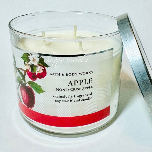 HONEYCRISP APPLE 3 Wick Candle - Picture 2 of 3